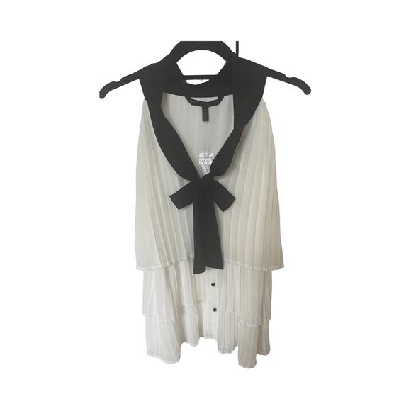 White House Black Market SL Pleated Bow Halter Size 14 NWT - Picture 4 of 9